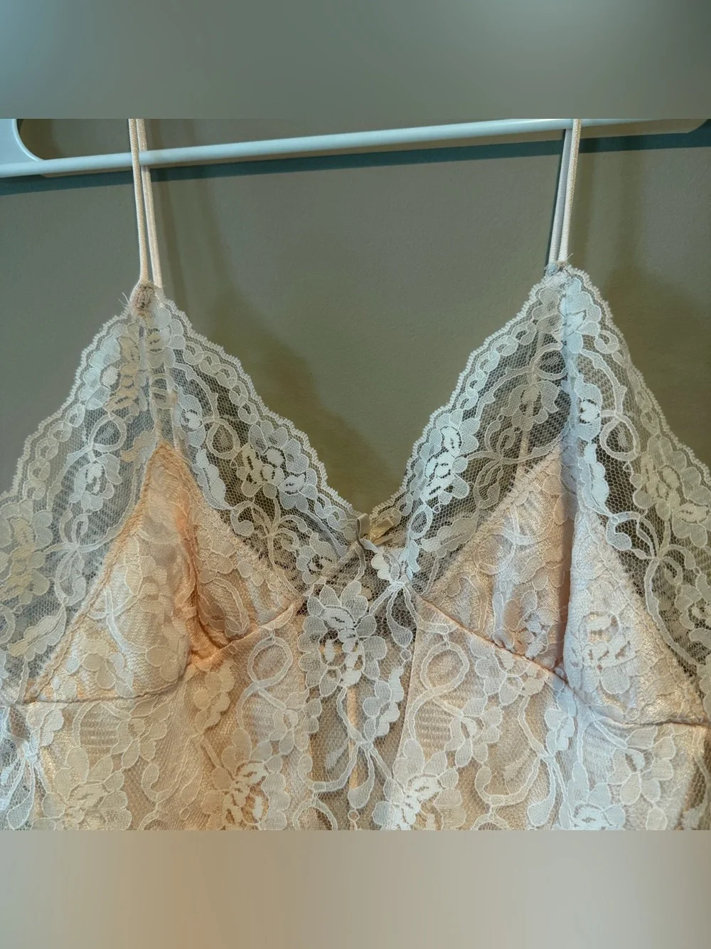 1970s Vintage Lace Pink Bodysuit